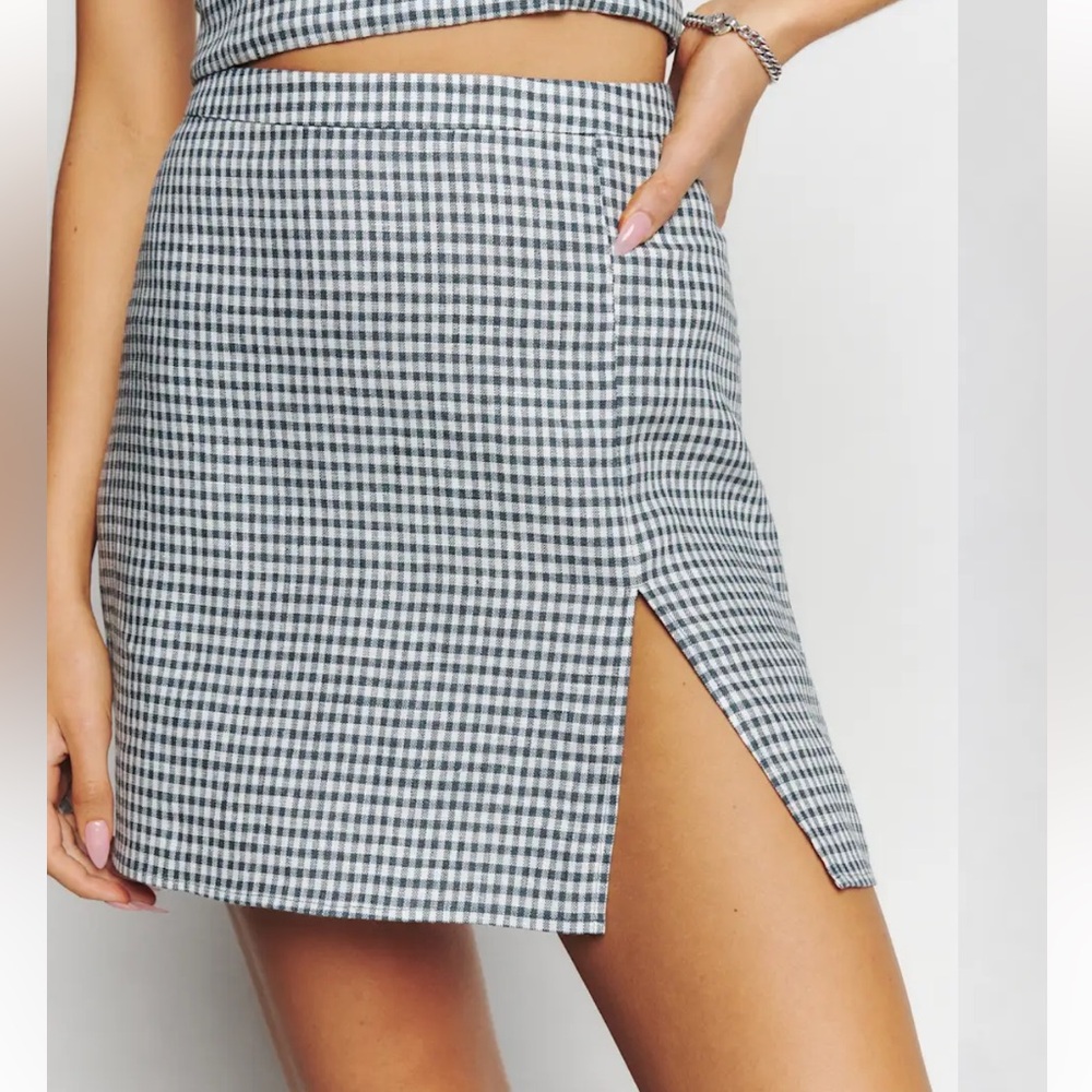 Reformation Baker linen skirt